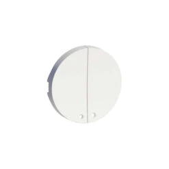 2 Demi Enjoliveurs Blanc + 2 LED Bleu Schneider Electric Odace