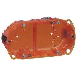 Boîte Multimatériaux Batibox - 2 Postes - 4/5 Mod - Vert/horiz - Prof. 50