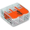 Bornes De Raccordement WAGO 3 Pôles (50pcs) - Transparents Orange / 221 Mini