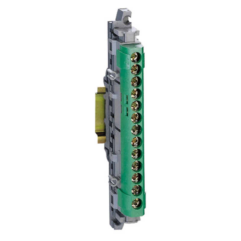 Bornier de répartition IP 2X - terre - 1 connexion 6 à 25 mm² - vert - L 113 mm Bornier De Répartition IP 2X - Terre - 1 Connexion 6 à 25 Mm² - Vert - L 113 Mm -Alliance Lec Magasin bornier de repartition ip 2x terre 1 connexion 6 a 25 mm vert l 113 mm