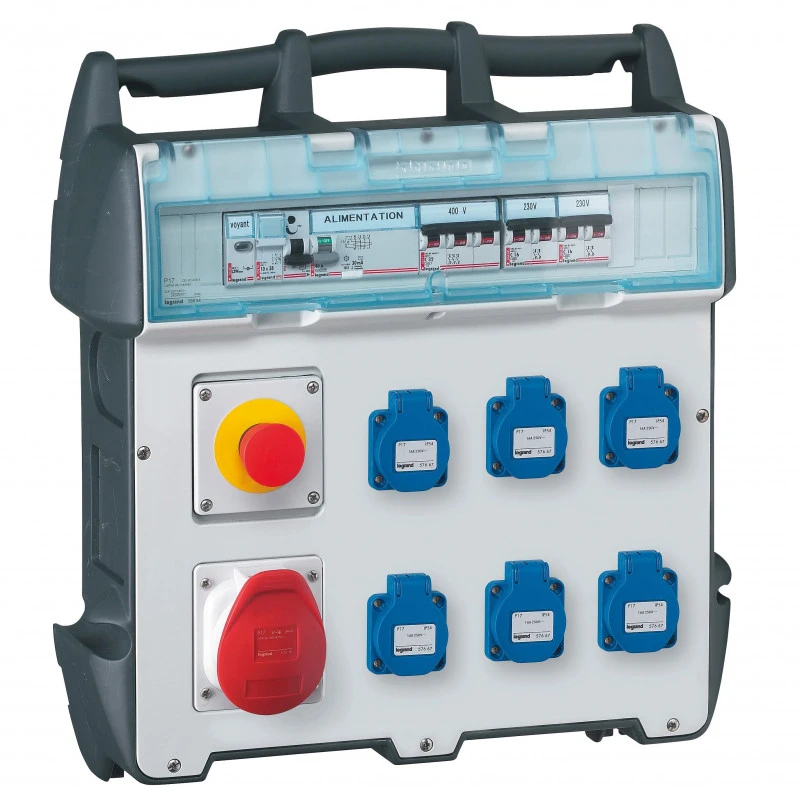 Coffret de Chantier Legrand P17 - IP 44 - ENV. IK 09 - 40 A - 400 V~- 6XNFC + 1X 3P+N+T Coffret De Chantier Legrand P17 - IP 44 - ENV. IK 09 - 40 A - 400 V~- 6XNFC + 1X 3P+N+T -Alliance Lec Magasin coffret de chantier legrand p17 ip 44 env ik 09 40 a 400 v 6xnfc 1x 3pnt