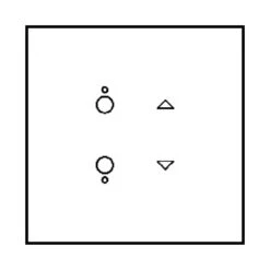 Commande Pour Volets Art D'Arnould Epure MyHOME BUS - Blanc Satin