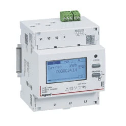 Compteur 3P EMDX³ Non MID Raccordement TI 5A Sortie Impulsions - 4 Modules DIN / Legrand