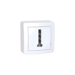 Conjoncteur Téléphonique 8 Plots Avec Cadre Saillie, Alréa Blanc Polaire