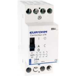 Contacteur J/N 4P 20A 4F Eur'ohm