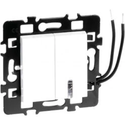 Double Poussoir à Voyant Bleu Et Sans Voyant Eurohm Esprit