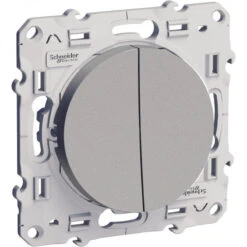 Double Poussoir Alu Schneider Electric Odace -Alliance Lec Magasin double poussoir alu schneider odace 1 2