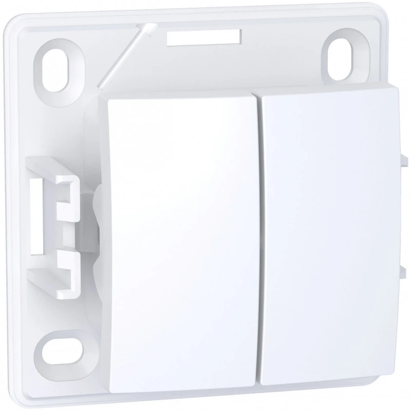 Double poussoir O F, Alréa a composer blanc Polaire Double Poussoir O F, Alréa A Composer Blanc Polaire -Alliance Lec Magasin double poussoir o f alrea a composer blanc polaire