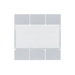 Enjoliveur 6 Boutons Poussoirs KNX Gallery Titane / Hager