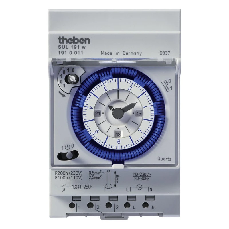 Horloge Programmable Analogique SUL 191 w Theben Horloge Programmable Analogique SUL 191 W Theben -Alliance Lec Magasin horloge programmable analogique sul 191 w theben