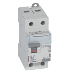 Inter Diff DX³-ID - Vis/vis - 2P- 230V~-80A - Type AC - 30mA - Départ Bas - 2M