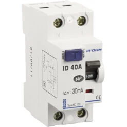 Interrupteur Différentiel 40A 1P+N 30mA Classe AC Eur'ohm