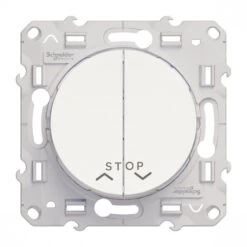 Interrupteur Volets Roulants 2 Boutons Poussoirs Avec Fonction Stop Blanc Schneider Electric Odace -Alliance Lec Magasin interrupteur volets roulants 2 boutons poussoirs avec fonction stop blanc schneider odace 1 1