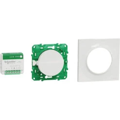 Kit Odace SFSP - Actionneur Micro-interrupteur + Plaque Style Blanc | Schneider Electric