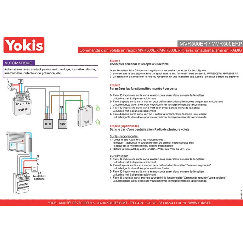 MICROMODULE Volet Roulant RADIO POWER Antenne Extérieur / Yokis MICROMODULE Volet Roulant RADIO POWER Antenne Extérieur / Yokis -Alliance Lec Magasin micromodule volet roulant radio power antenne exterieur yokis 2