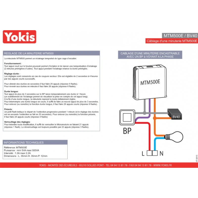 MINUTERIE ENCASTREE 500w 230v Intensité 1.3A - 2.2A MINUTERIE ENCASTREE 500w 230v Intensité 1.3A - 2.2A -Alliance Lec Magasin minuterie encastree 500w 230v intensite 13a 22a 2