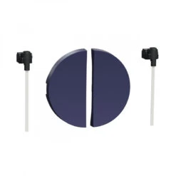 Odace, 2 Demi Enjoliveur Cobalt, Livré Sans LED / Schneider