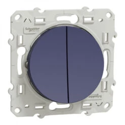 Odace, Double Va-et-vient Cobalt, à Vis, Connexion Rapide / Schneider