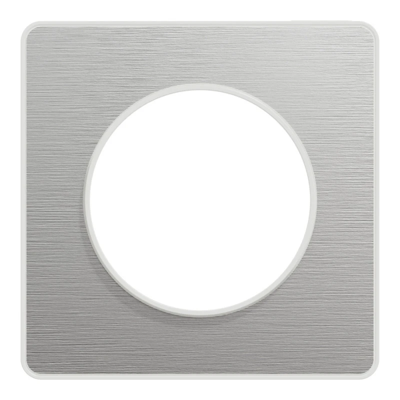 Plaque Alu Brossé 1 Poste Schneider Electric Odace Touch Matière avec liseré blanc Plaque Alu Brossé 1 Poste Schneider Electric Odace Touch Matière Avec Liseré Blanc -Alliance Lec Magasin plaque alu brosse 1 poste schneider odace touch matiere avec lisere blanc 1 3