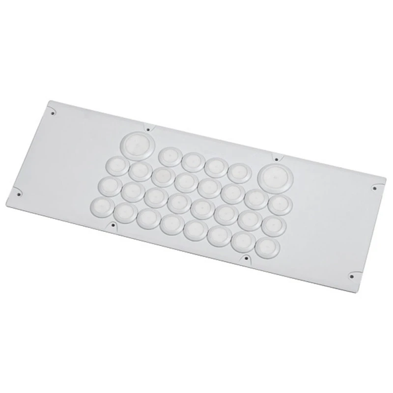 Plaque Cabstop IP 55 - 28x Ø5 à 14 - 2xØ14 à 24 - 2 réserves 100 mm Plaque Cabstop IP 55 - 28x Ø5 à 14 - 2xØ14 à 24 - 2 Réserves 100 Mm -Alliance Lec Magasin plaque cabstop ip 55 28x o5 a 14 2xo14 a 24 2 reserves 100 mm