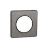 Plaque Odace Touch, Aluminium Brossé Avec Liseré Anthracite 1 Poste Schneider Electric
