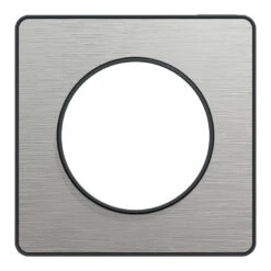 Plaque Odace Touch, Aluminium Brossé Avec Liseré Anthracite 1 Poste Schneider Electric 2 Plaque Odace Touch, Aluminium Brossé Avec Liseré Anthracite 1 Poste Schneider Electric -Alliance Lec Magasin plaque odace touch aluminium brosse avec lisere anthracite 1 poste schneider 2