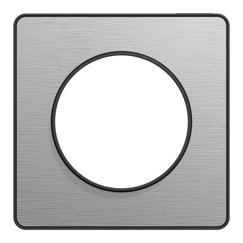 Plaque Odace Touch, Aluminium brossé avec liseré Anthracite 1 poste Schneider Electric Plaque Odace Touch, Aluminium Brossé Avec Liseré Anthracite 1 Poste Schneider Electric -Alliance Lec Magasin plaque odace touch aluminium brosse avec lisere anthracite 1 poste schneider 2