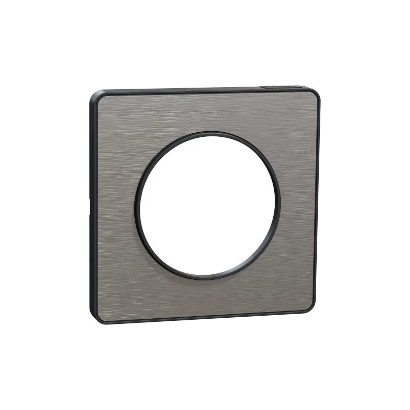 Plaque Odace Touch, Aluminium brossé avec liseré Anthracite 1 poste Schneider Electric Plaque Odace Touch, Aluminium Brossé Avec Liseré Anthracite 1 Poste Schneider Electric -Alliance Lec Magasin plaque odace touch aluminium brosse avec lisere anthracite 1 poste schneider