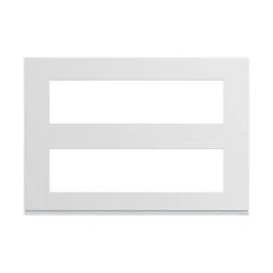 Plaque Plastique Injecté 16 Modules - 2 Postes - Pure - Entraxe 71mm - Gallery