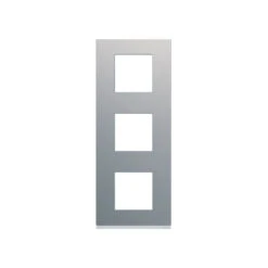 Plaque Plastique Peint 6 Modules - 3 Postes - Titane - Entraxe 71 Mm - Gallery