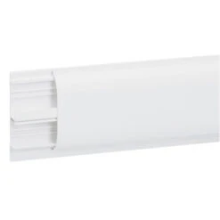 Plinthe DLPlus 80x20 - 2 Compartiments - 1 Couvercle - L. 2 M - Blanc
