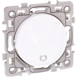 Poussoir Carillon Square Blanc / Eurohm