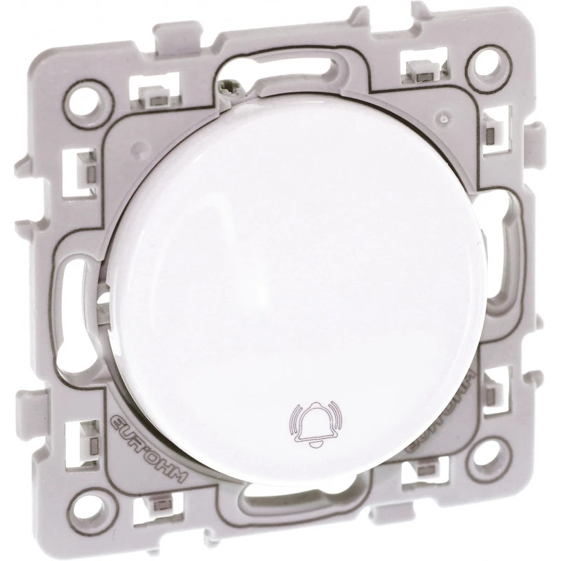 Poussoir Carillon Square Blanc / Eurohm Poussoir Carillon Square Blanc / Eurohm -Alliance Lec Magasin poussoir carillon square blanc eurohm