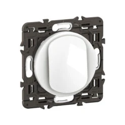 Poussoir Céliane Enjoliveur Blanc Et Support