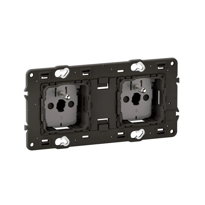 Prise 2x2P+T Céliane précâblée - connexion à bornes automatiques Prise 2x2P+T Céliane Précâblée - Connexion à Bornes Automatiques -Alliance Lec Magasin prise 2x2pt celiane precablee connexion a bornes automatiques