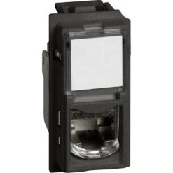 Prise RJ45 Cat.6 FTP Living Now 1 Module - Noir