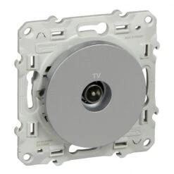 Prise TV Alu Schneider Electric Odace