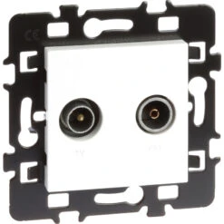 Prise TV-FM + Enjoliveur Eurohm Esprit