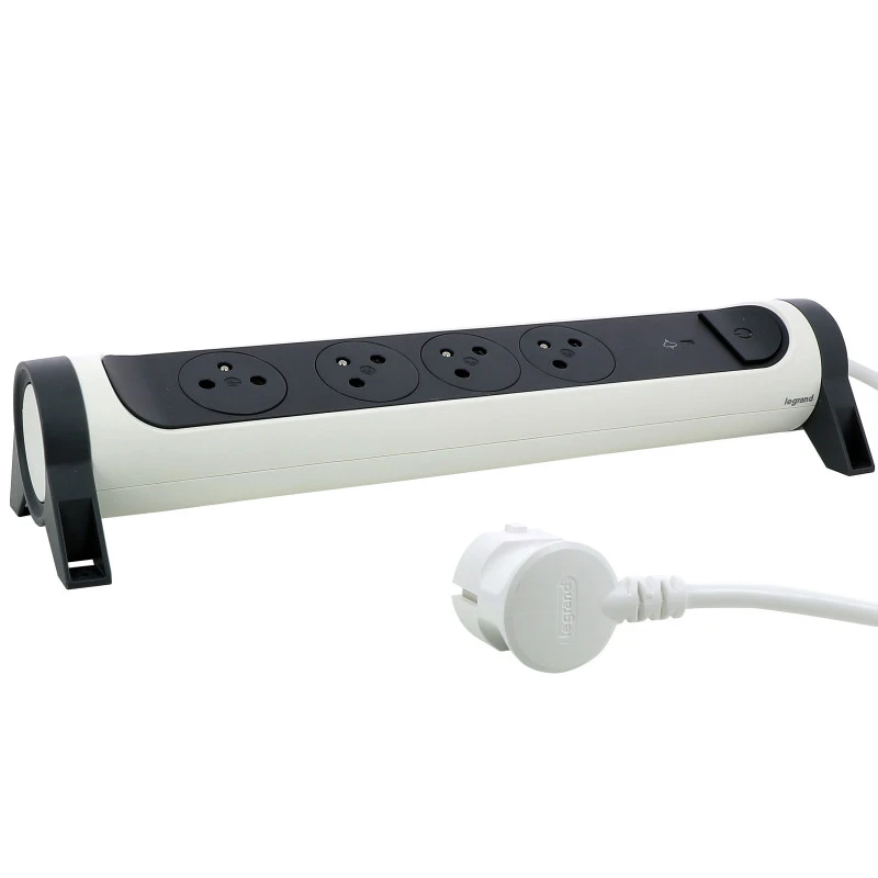 Rallonge multiprise rotative - 4x2P+T surface + interrupteur et parafoudre / Legrand Rallonge Multiprise Rotative - 4x2P+T Surface + Interrupteur Et Parafoudre / Legrand -Alliance Lec Magasin rallonge multiprise rotative 4x2pt surface interrupteur et parafoudre legrand 3