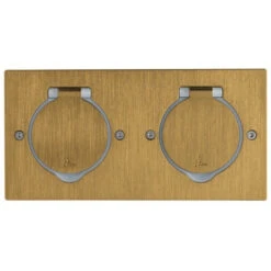 Réceptacle Pour Prise De Sol Double Rectangulaire Finition Bronze / Legrand