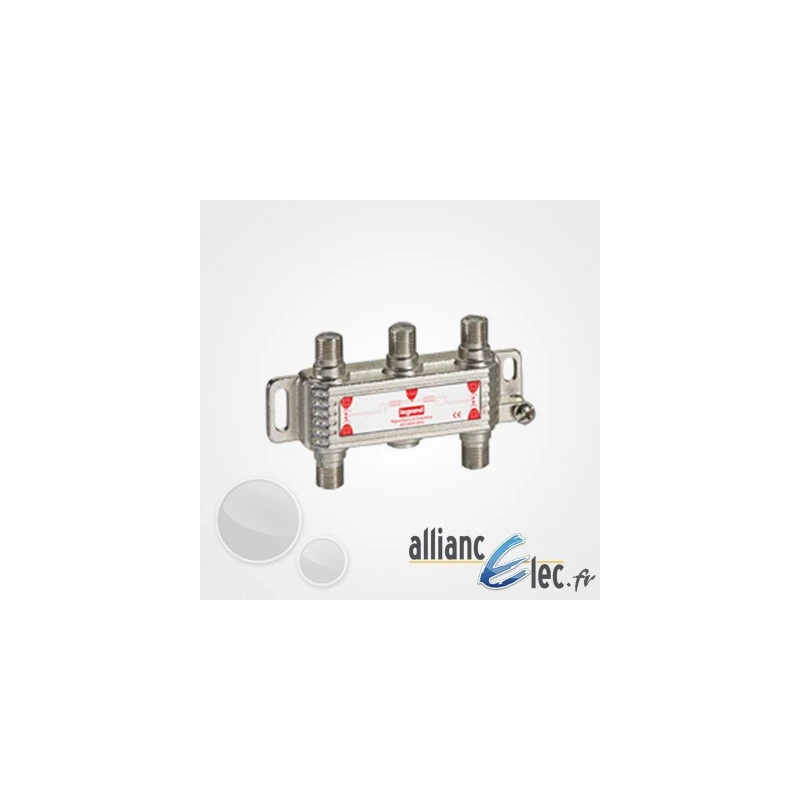 Répartiteur hertzien-satellite Legrand 4 sorties 'F' - 0-2400 MHz Répartiteur Hertzien-satellite Legrand 4 Sorties 'F' - 0-2400 MHz -Alliance Lec Magasin repartiteur hertzien satellite legrand 4 sorties f 0 2400 mhz