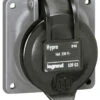 Socle Tableau Hypra - IP44 - 16 A - 250 V~ - 2P+T - Brochage Dom - Plast
