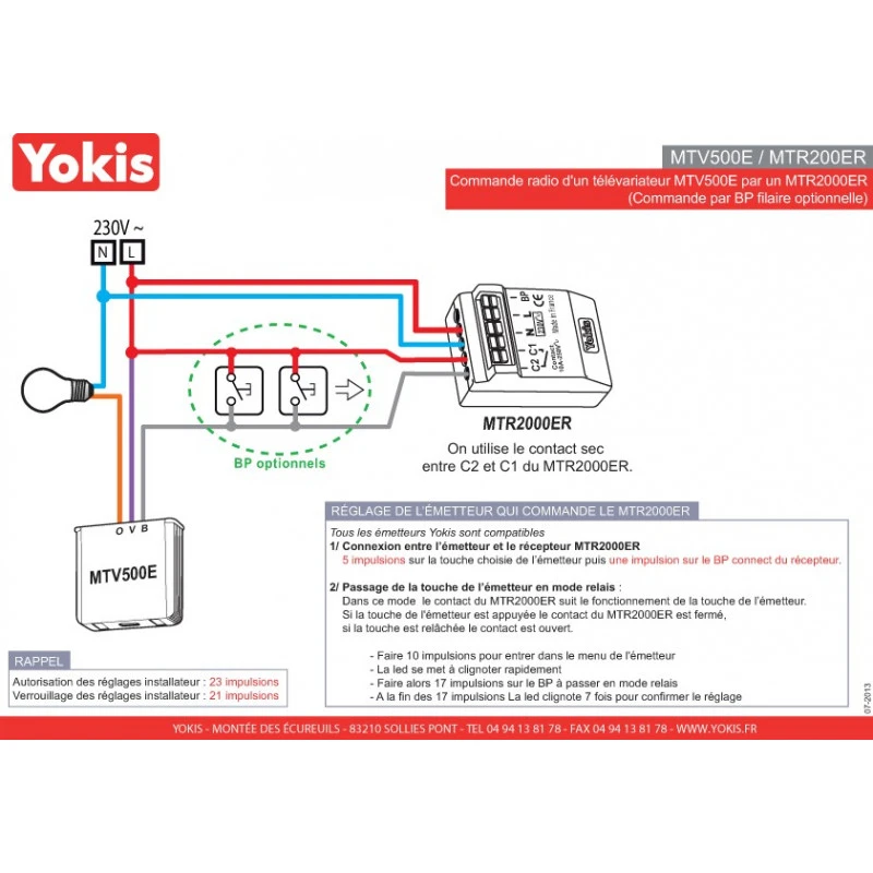 TELERUPTEUR 10A 230V – 50hz RADIO POWER TELERUPTEUR 10A 230V – 50hz RADIO POWER -Alliance Lec Magasin telerupteur 10a radio power ant ext 13