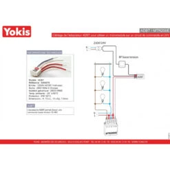 TELERUPTEUR TEMPORISE ENCASTRE 2000W GAMME YOKIS