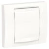 Unica - Plaque De Finition étanche IP44 - Blanc - 1 Poste