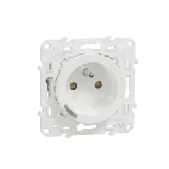 Wiser Odace - Prise 2P+T Connectée - 16A - Zigbee - Blanc / Schneider
