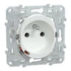 Wiser Ovalis - Prise 2P+T Conectée - 16A - Zigbee - Blanc